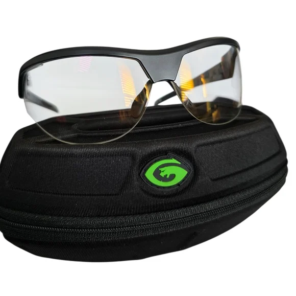 Gargoyles 10700169. QTM Cardinal-PR Sunglasses Matte Black Frame, Clear NIB - Picture 3 of 17